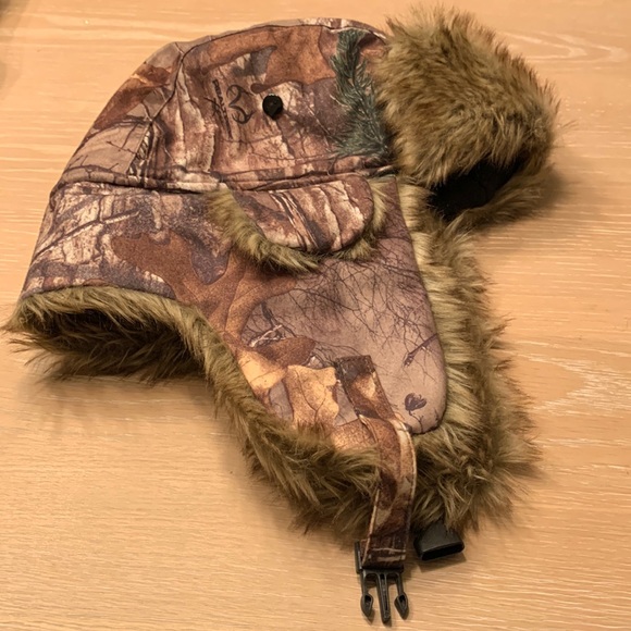 Realtree Accessories Realtree Thinsulate Faux Fur Lined Hunting Cap